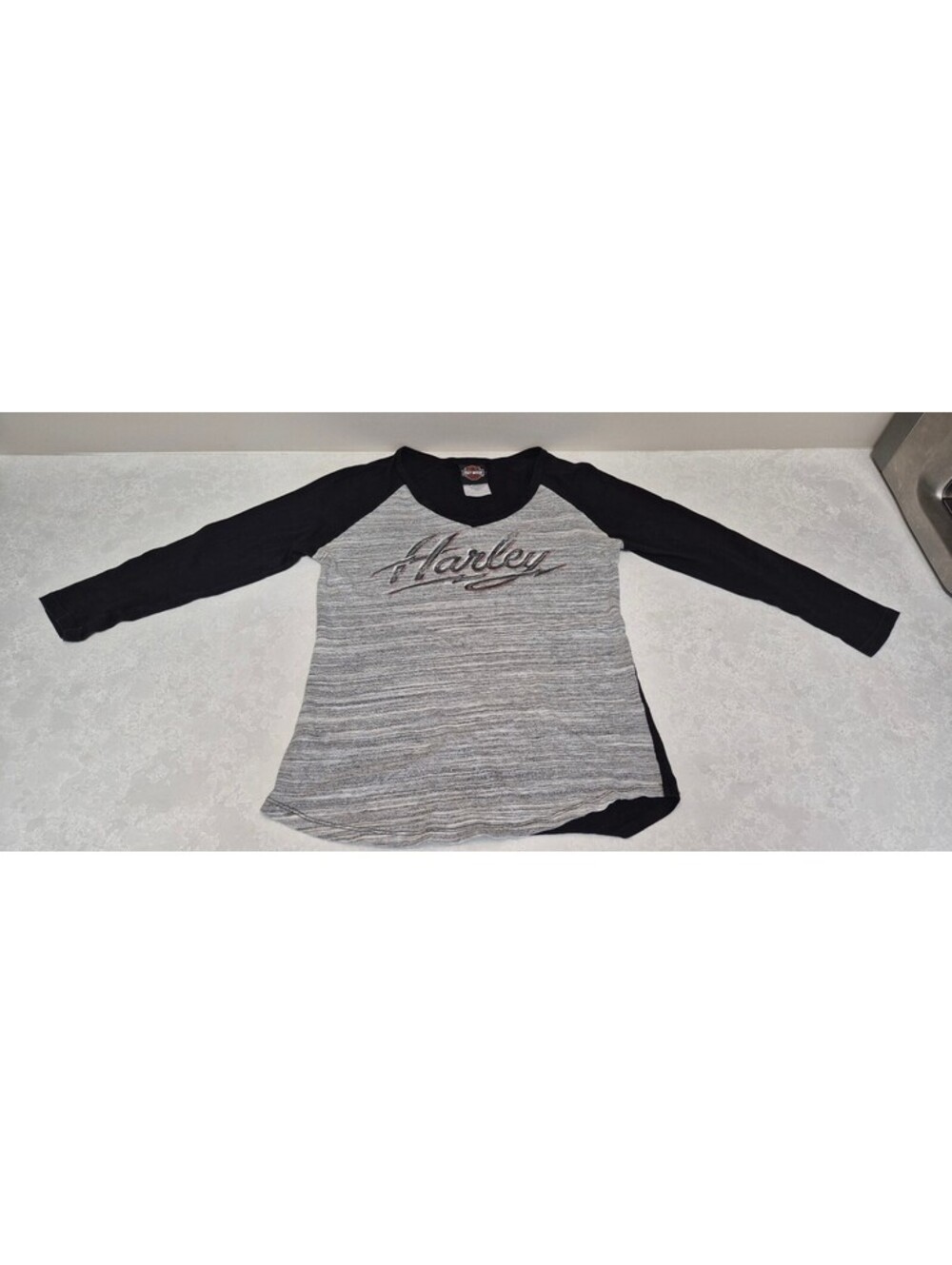 Harley-Davidson Niagara Falls, NY 3/4 Sleeve Shirt - Size Small